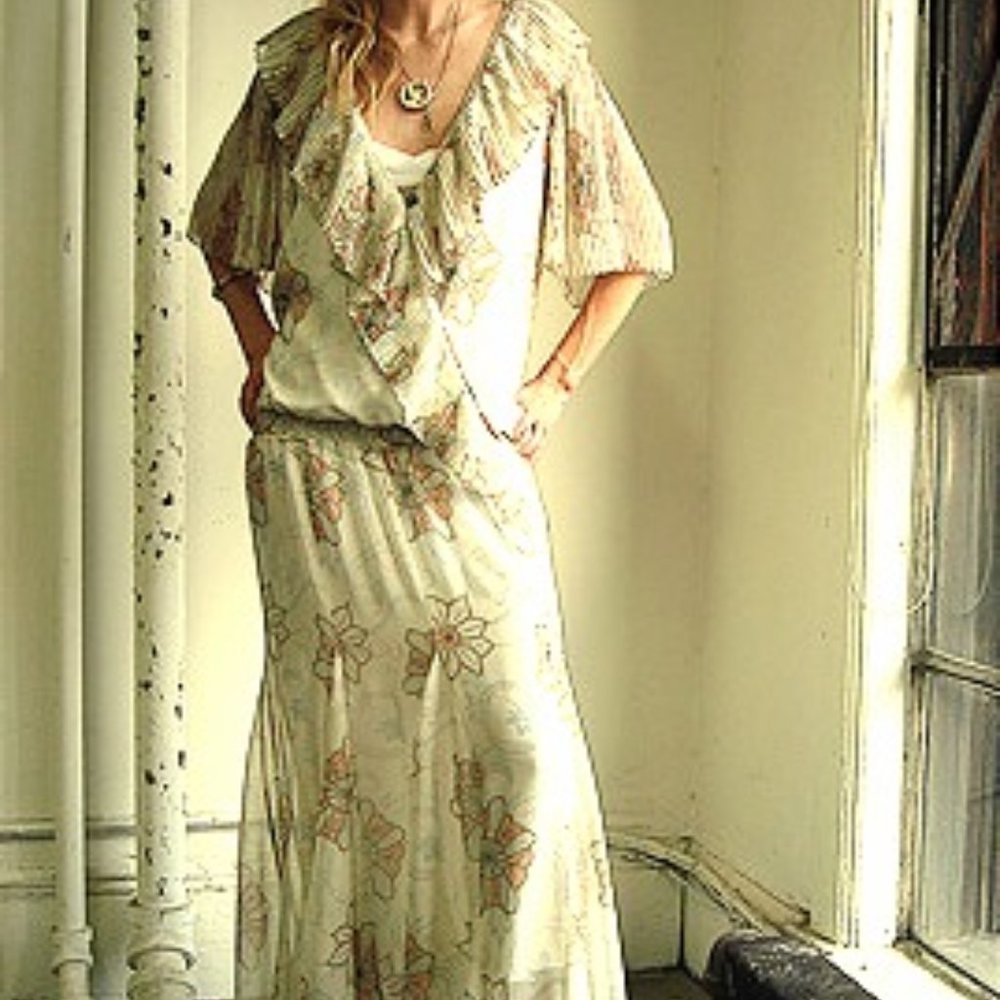 Jovovich-Hawk Sheer Maxi Dress